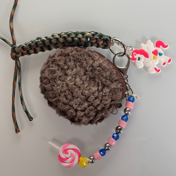 Miu Miu Style | Handmade Keyfob with Sloth Coin purse and charms Jane Burkinfy - Picture 4 of 5